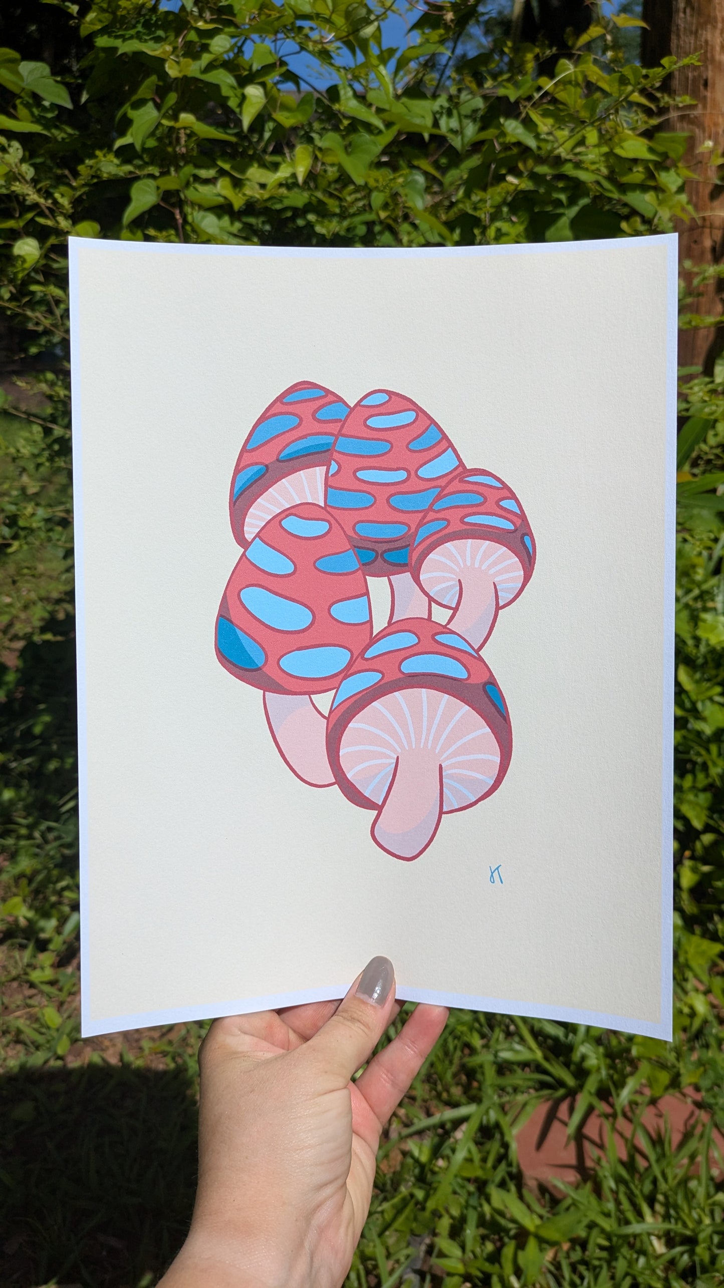 Springy Mushrooms Print image 2