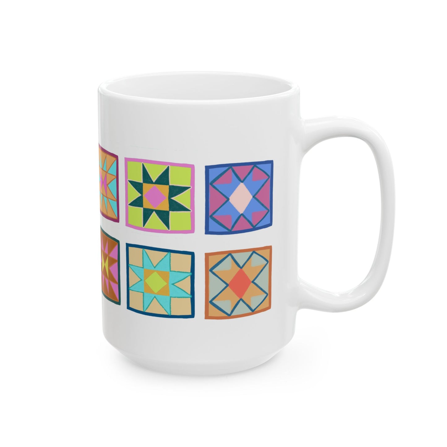Quilt Blocks Ceramic Mug