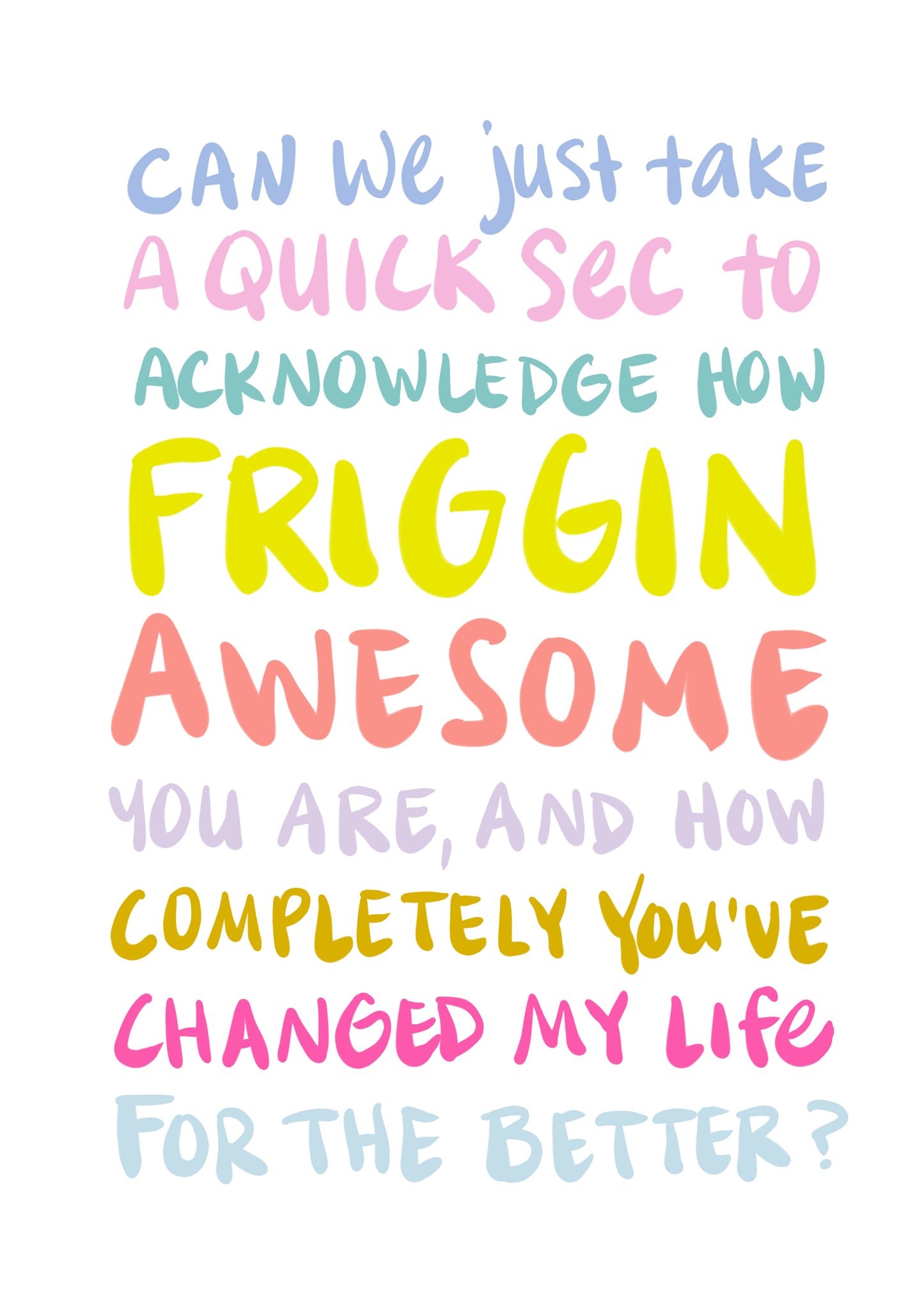 Friggin Awesome Appreciation Card image 1