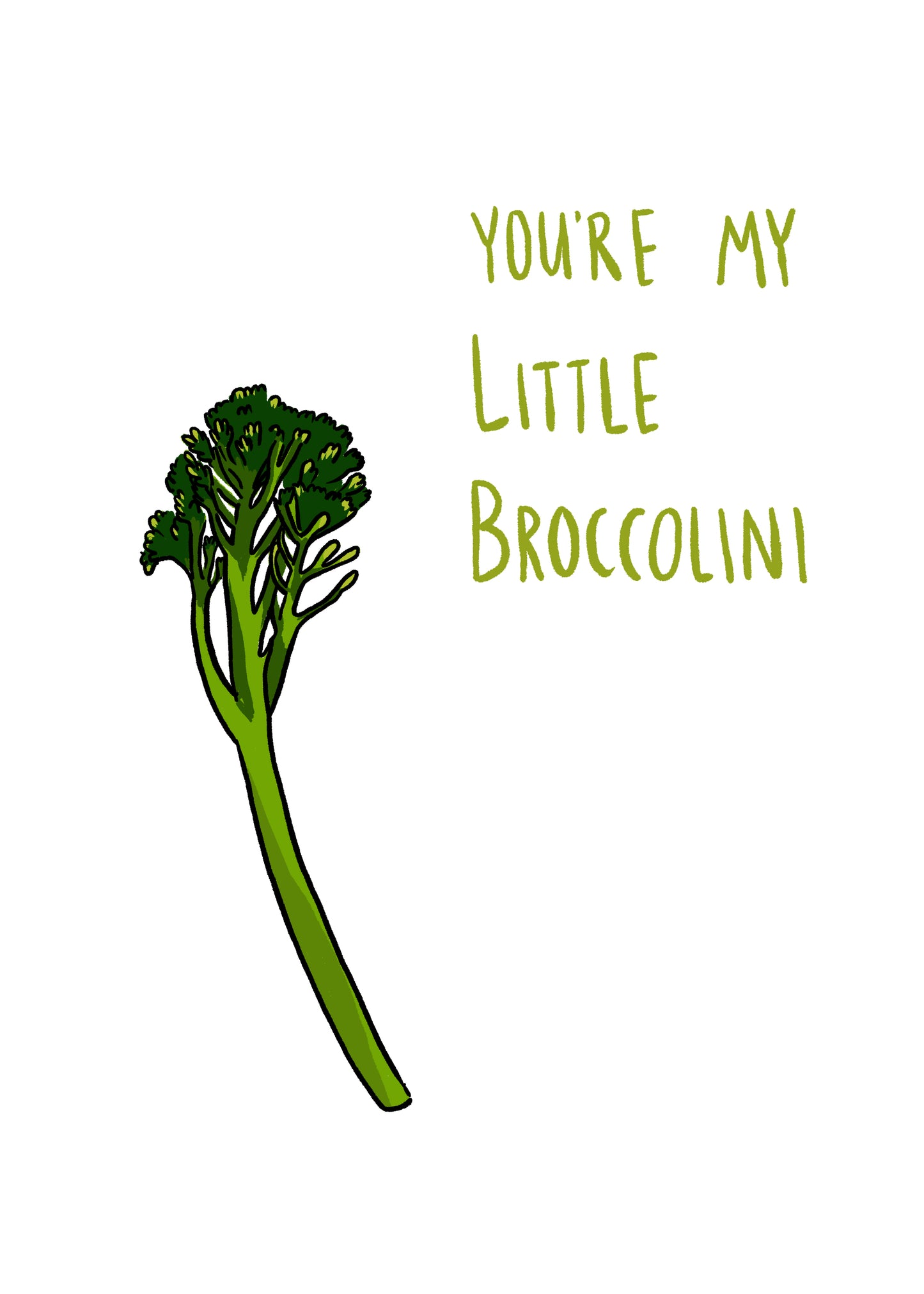 Broccolini Greeting Card image 1