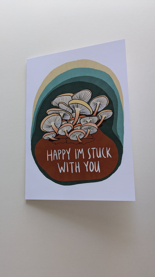 Happy I'm Stuck with You Greeting Card