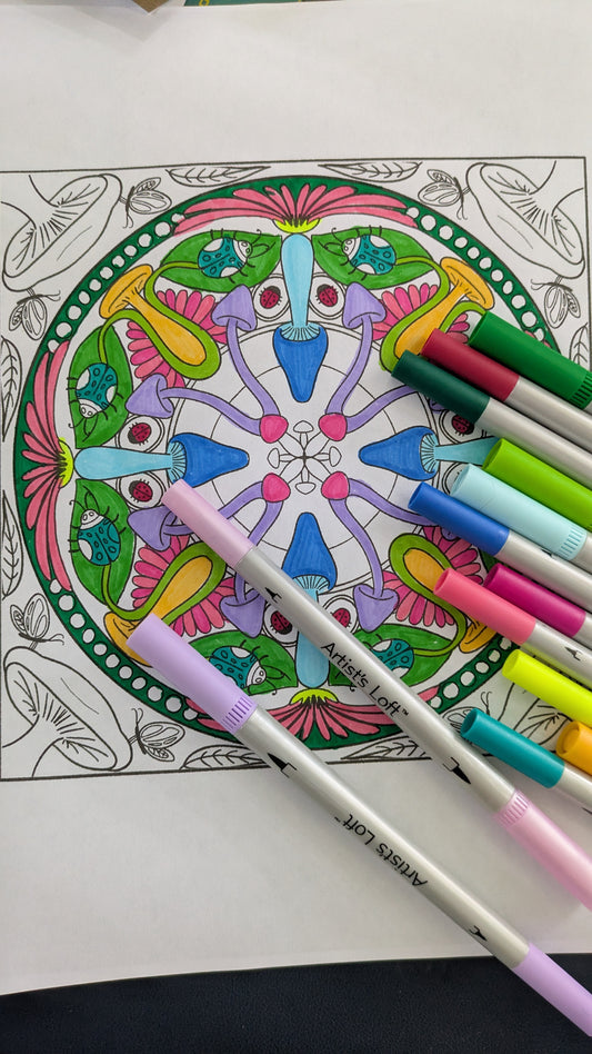 Nature Patterns: Coloring Book for Adults image 1
