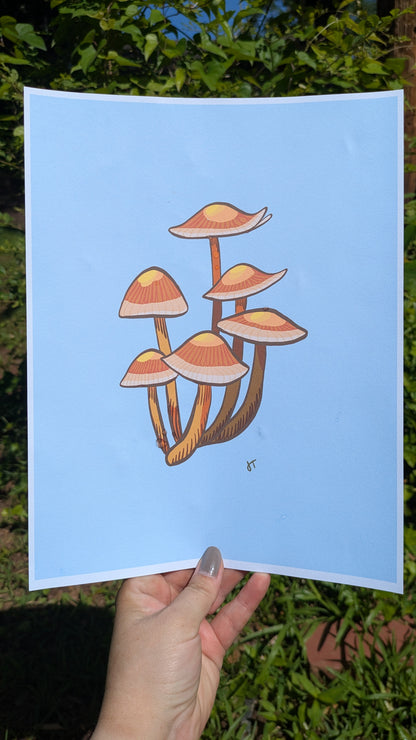 Cluster of Mushrooms Print image 2