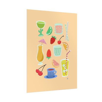 Fruity Sips Print