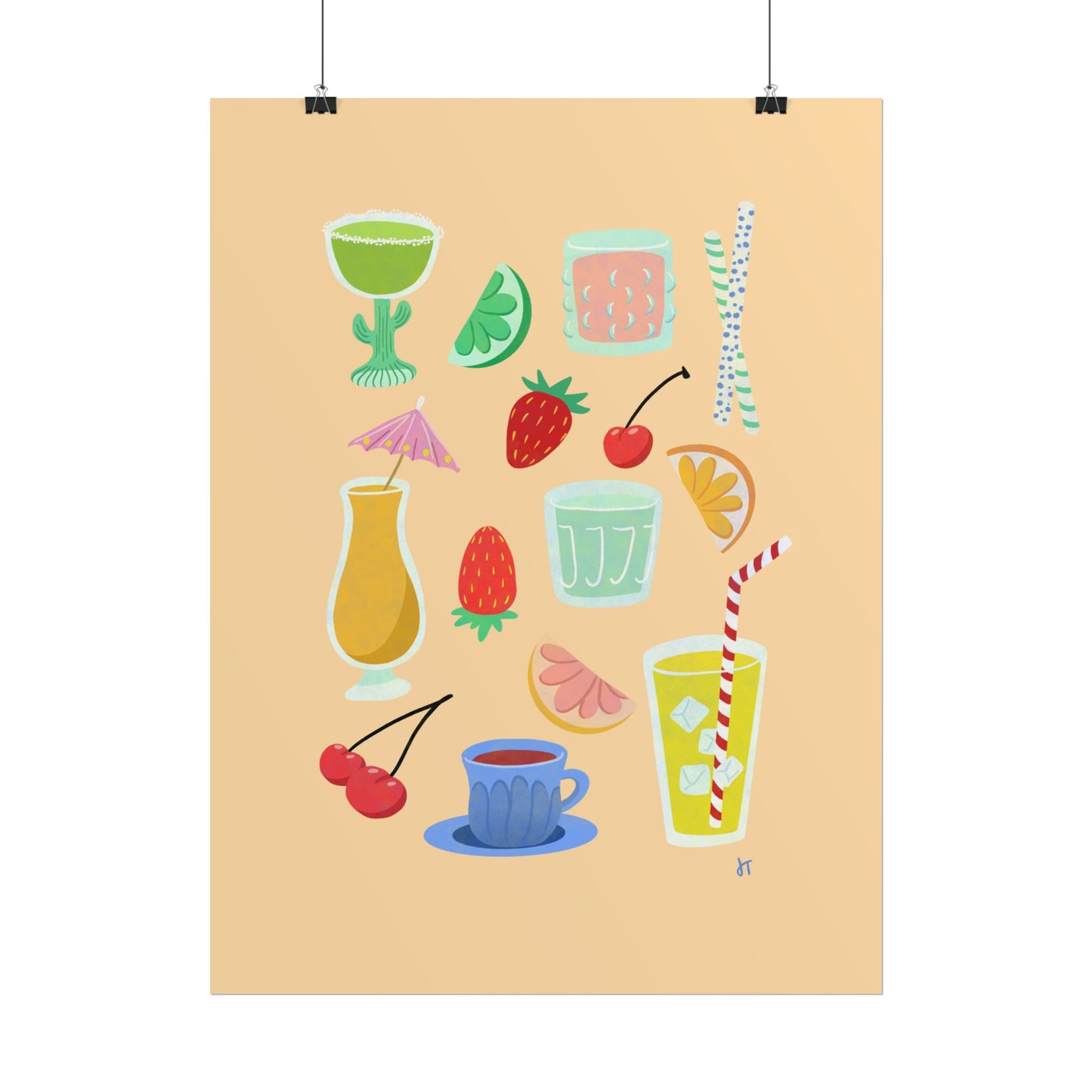 Fruity Sips Print