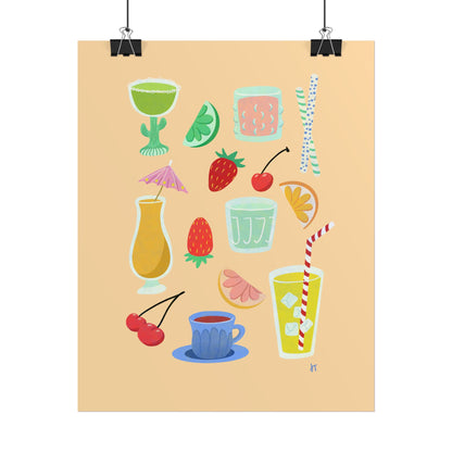 Fruity Sips Print