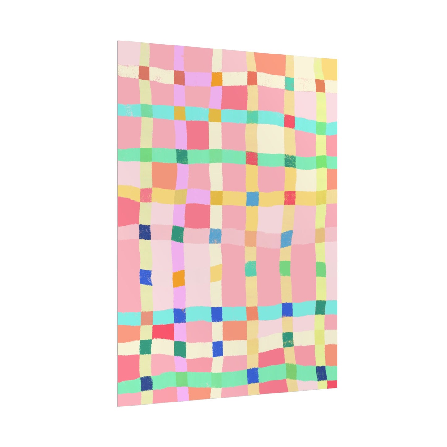 Abstract Pink and Orange Print