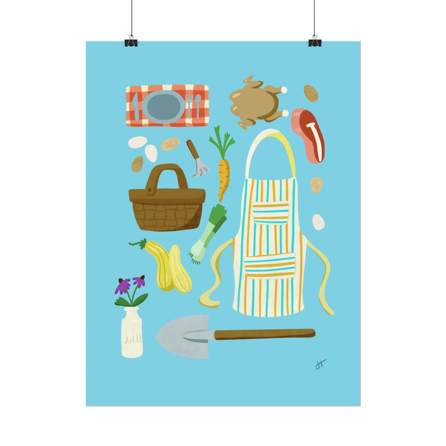 Farm to Table Rustic Print