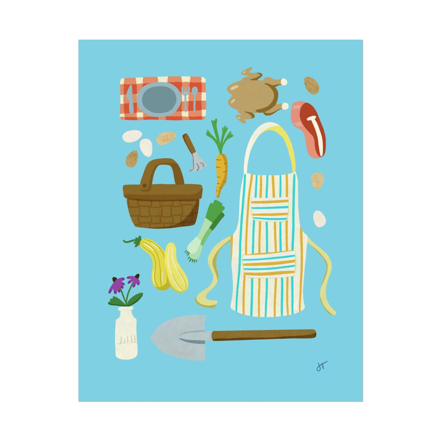 Farm to Table Rustic Print