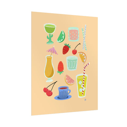 Fruity Sips Print
