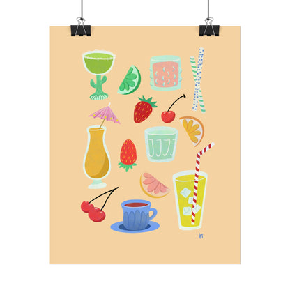 Fruity Sips Print