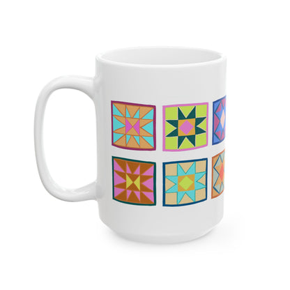 Quilt Blocks Ceramic Mug