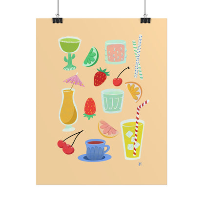 Fruity Sips Print