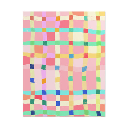 Abstract Pink and Orange Print