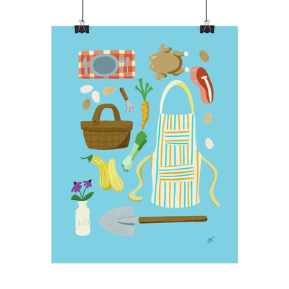 Farm to Table Rustic Print