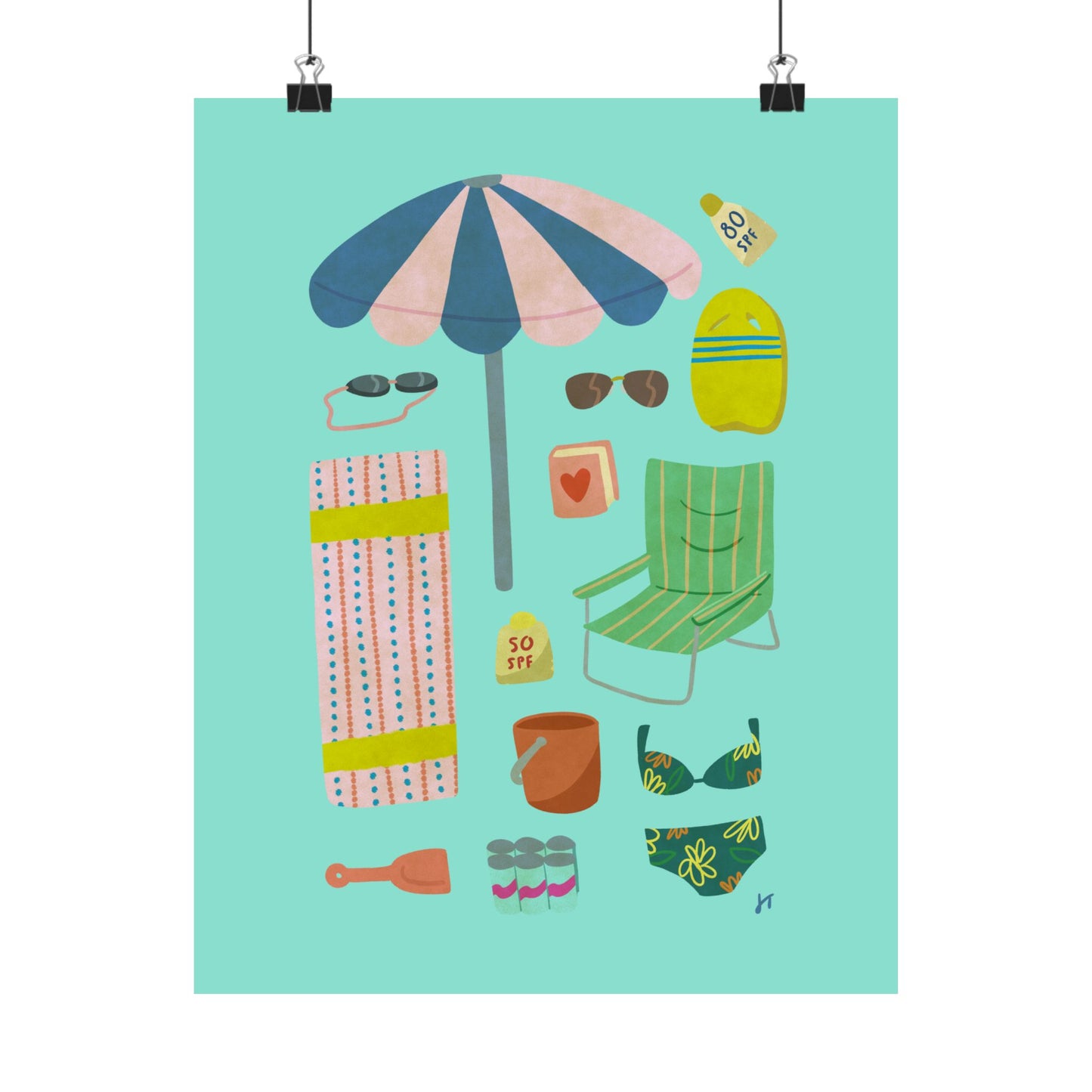 Beach Trip Essentials Print