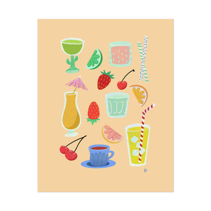 Fruity Sips Print