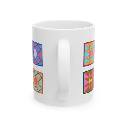 Quilt Blocks Ceramic Mug