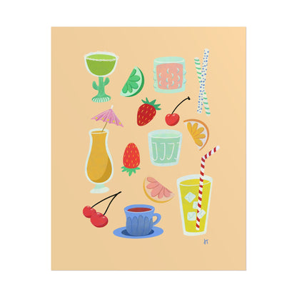 Fruity Sips Print