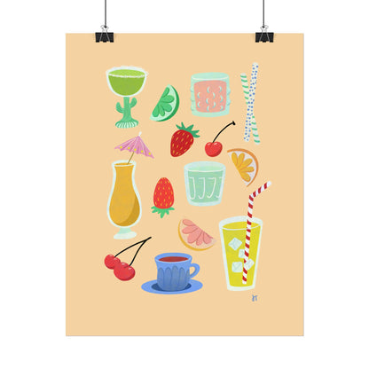 Fruity Sips Print