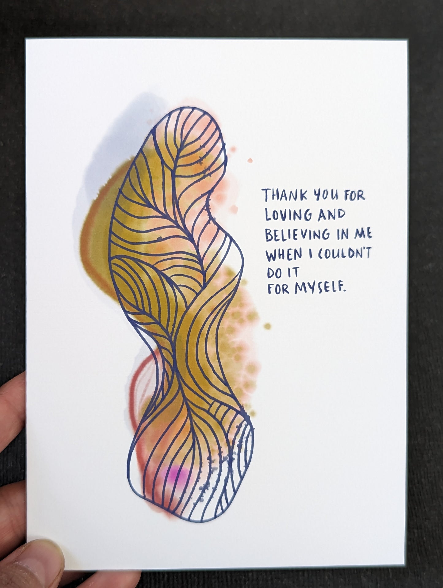 Thank You for Believing In Me Appreciation Card image 2