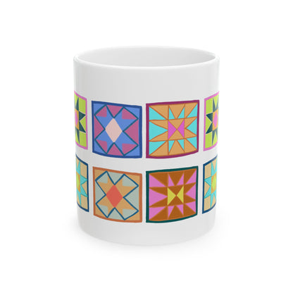 Quilt Blocks Ceramic Mug