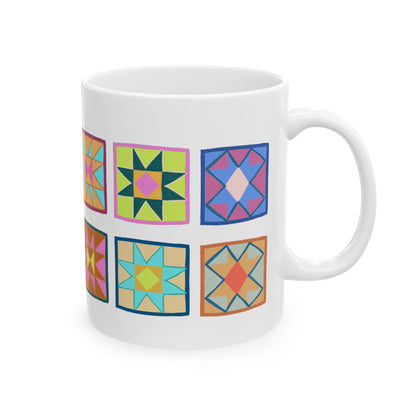 Quilt Blocks Ceramic Mug
