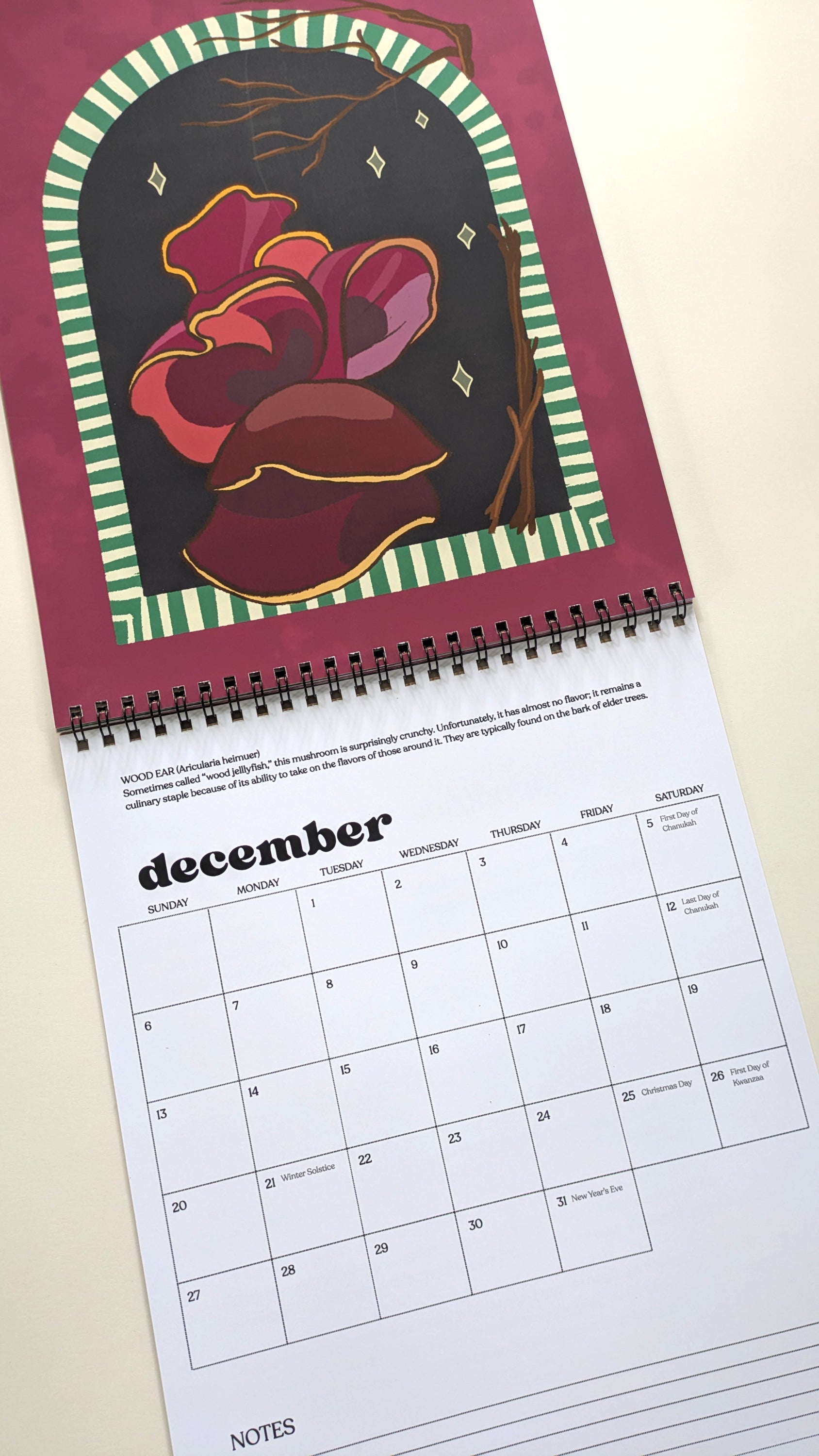 Wild Mushrooms 2026 Wall Calendar image 5