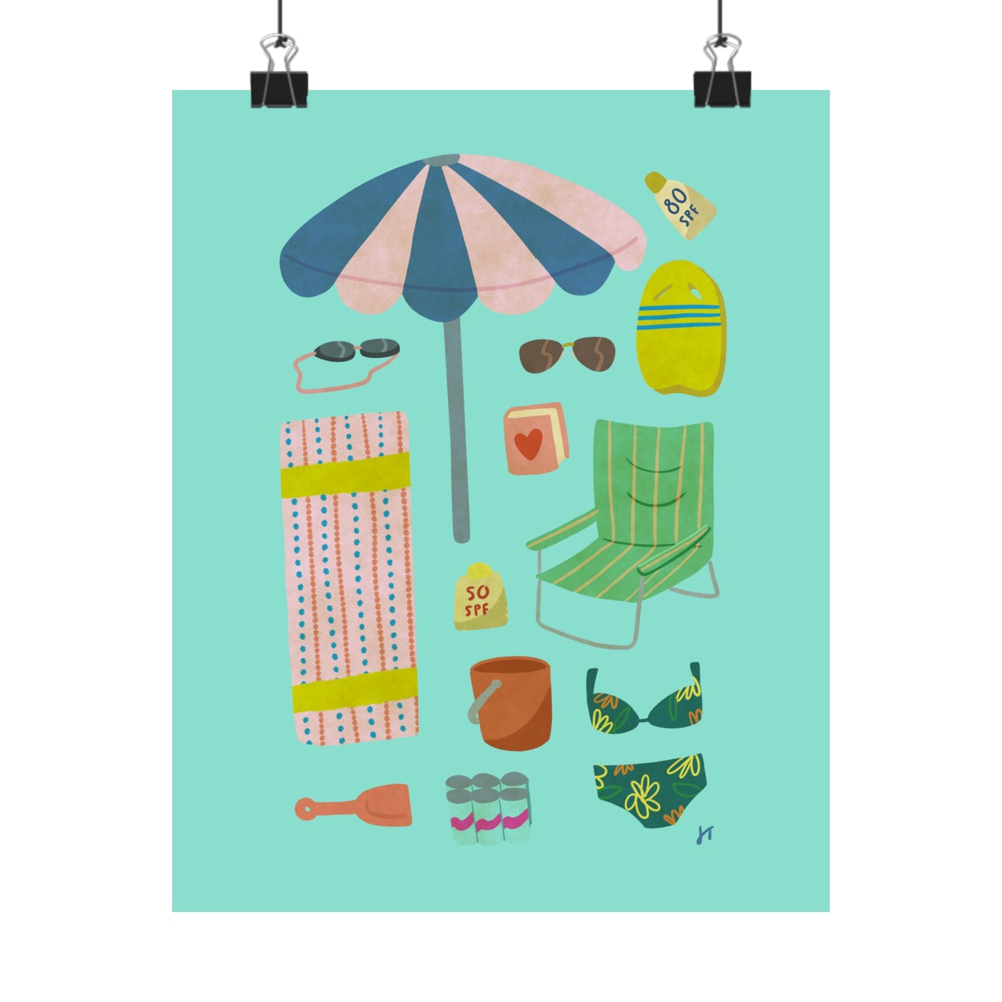 Beach Trip Essentials Print