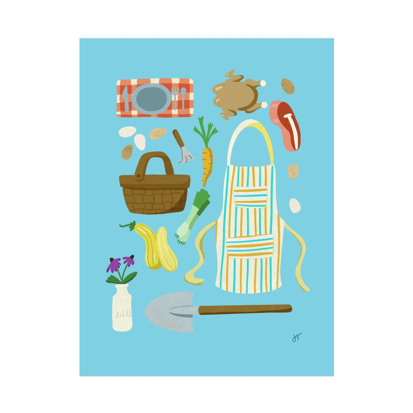Farm to Table Rustic Print