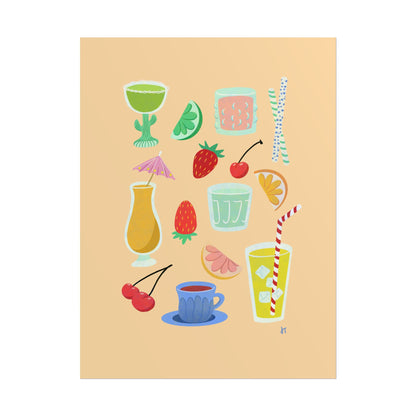 Fruity Sips Print