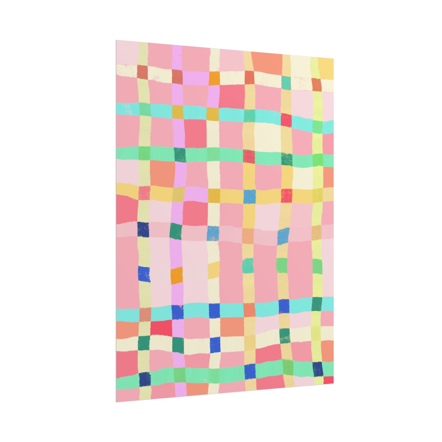 Abstract Pink and Orange Print