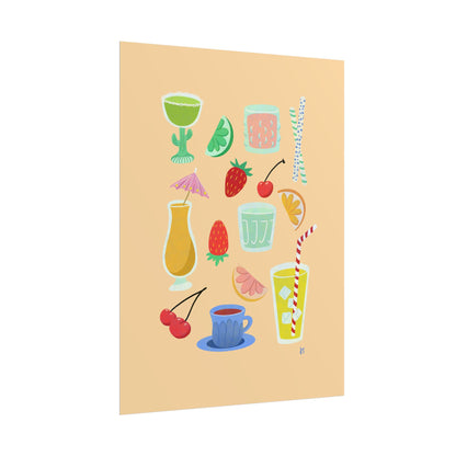 Fruity Sips Print