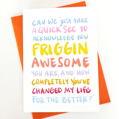 Friggin Awesome Appreciation Card image 0