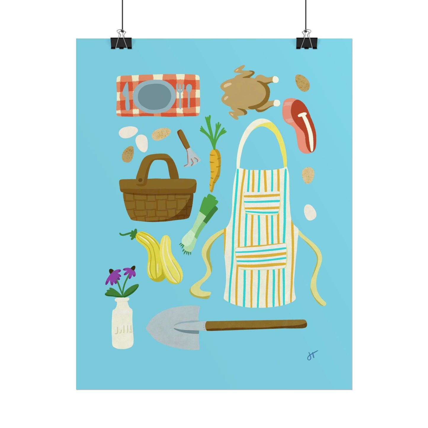 Farm to Table Rustic Print