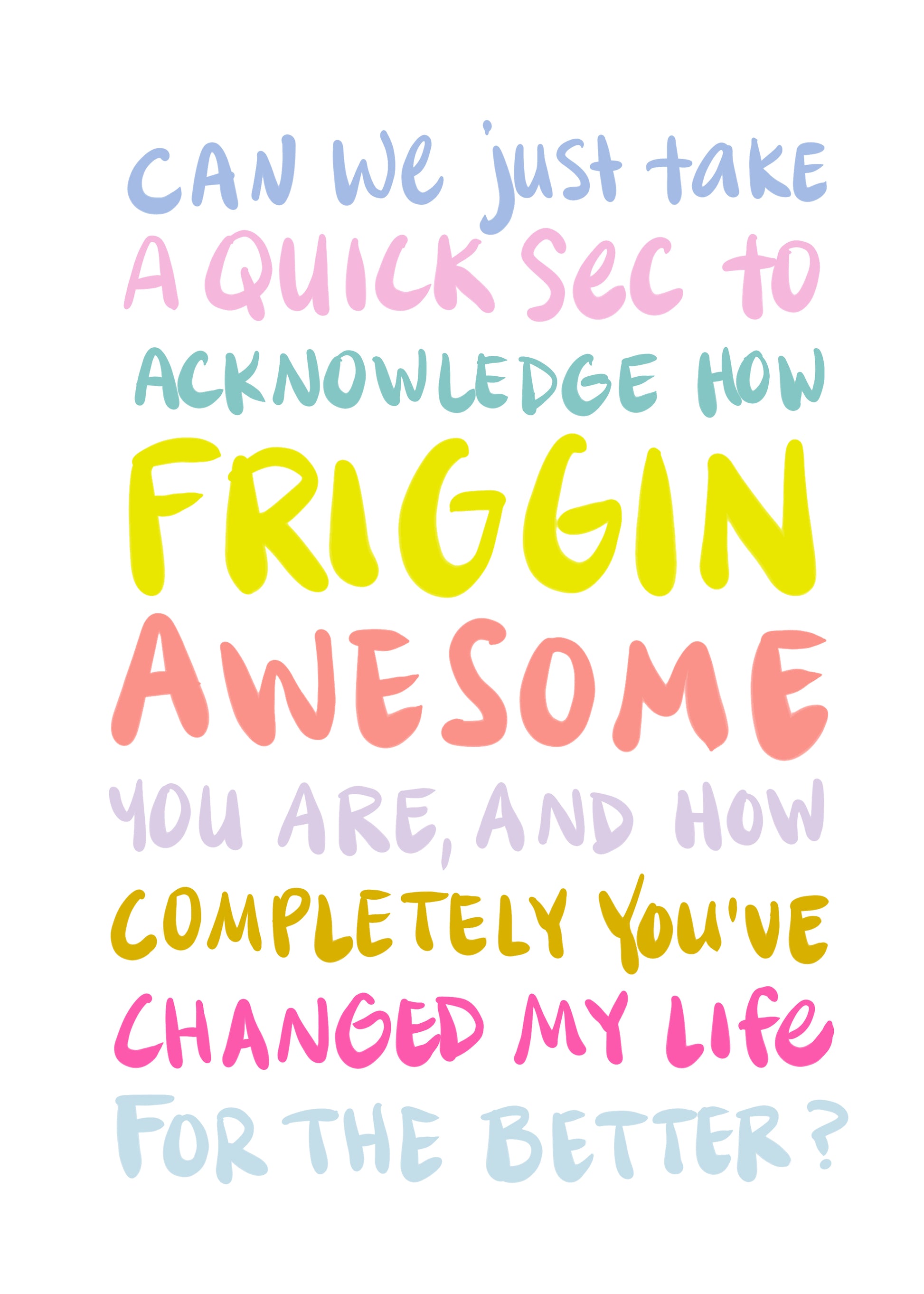 Friggin Awesome Appreciation Card image 1