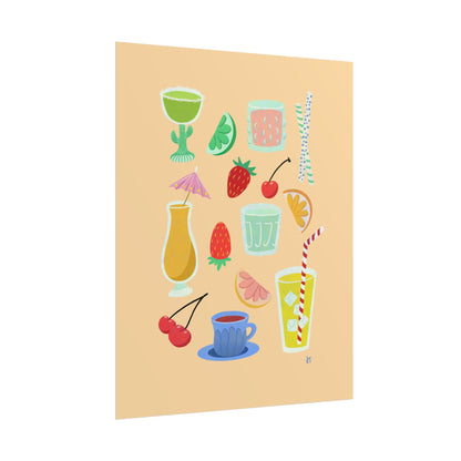 Fruity Sips Print