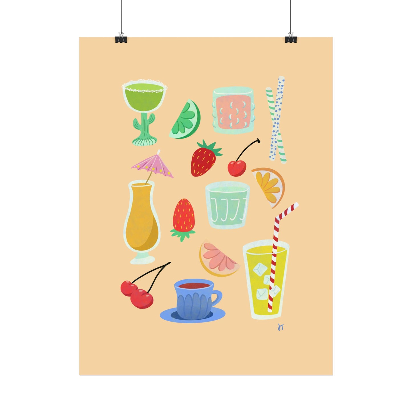 Fruity Sips Print