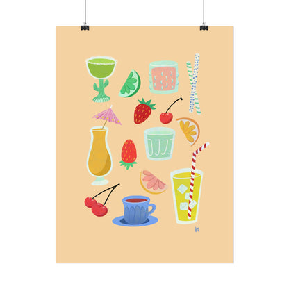 Fruity Sips Print