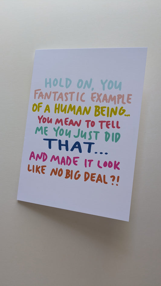 Hold On Encouragement / Thank You Card