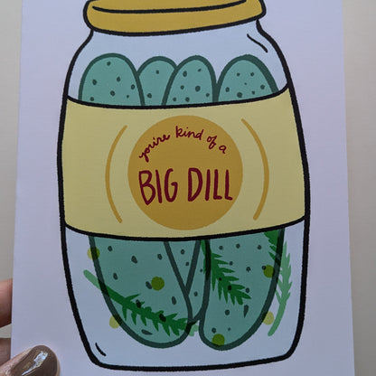 Big Dill Greeting Card