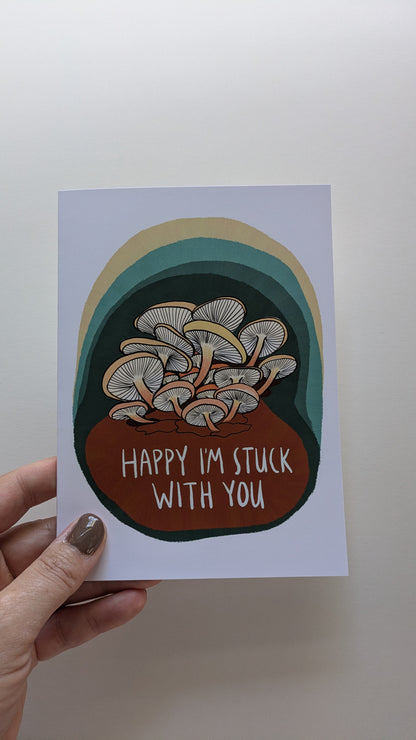 Happy I'm Stuck with You Greeting Card