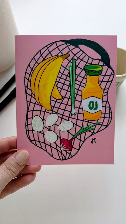 Grocery Haul Notecard Set