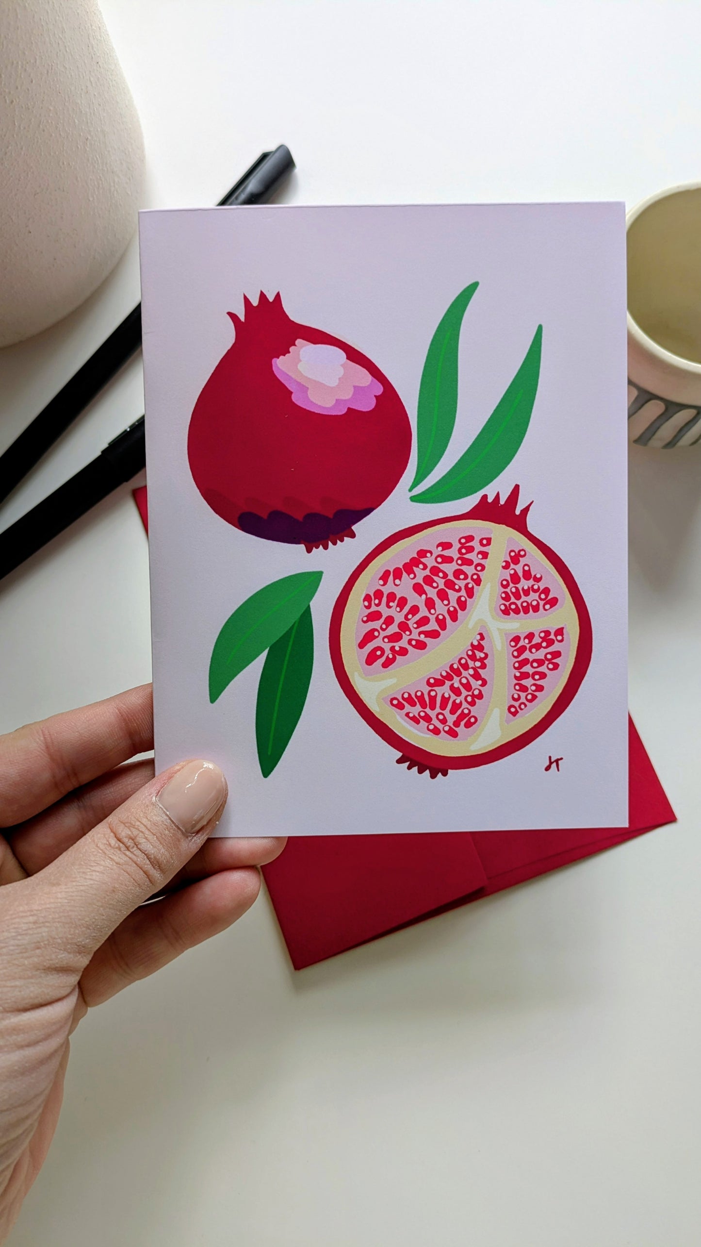Pomegranate Notecards