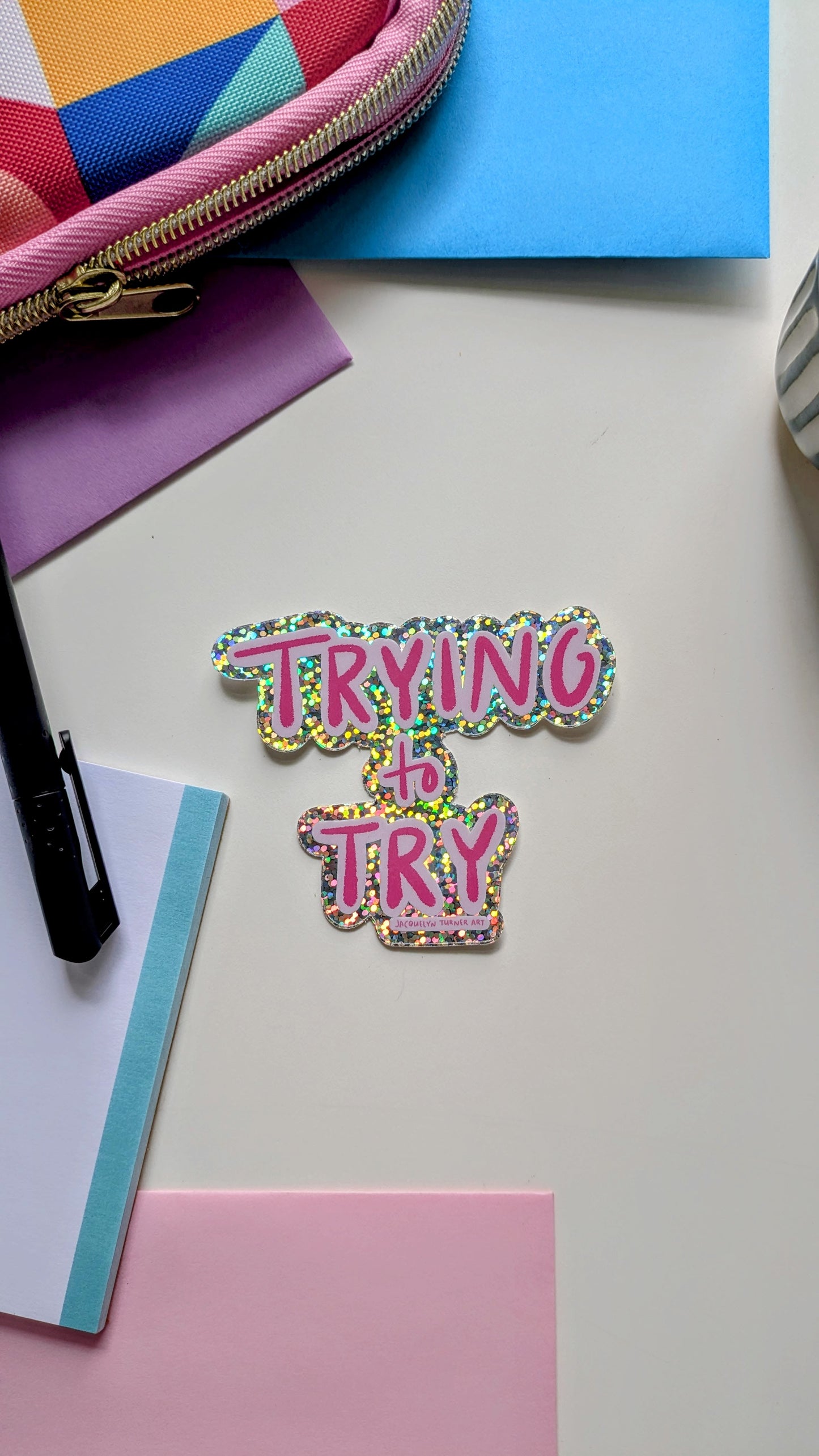 Trying Sticker