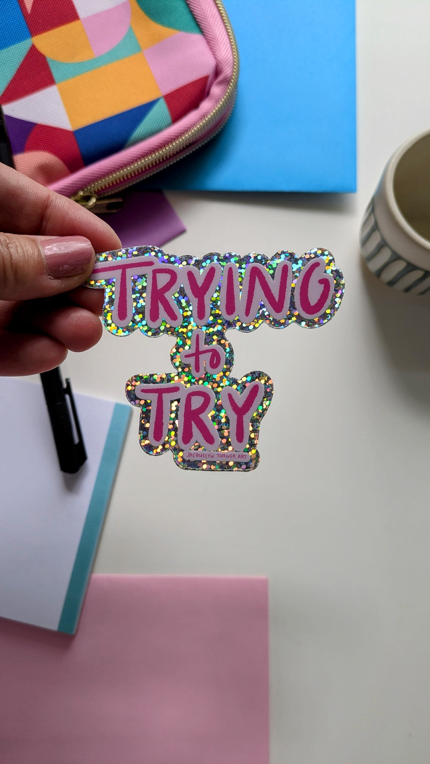 Trying Sticker