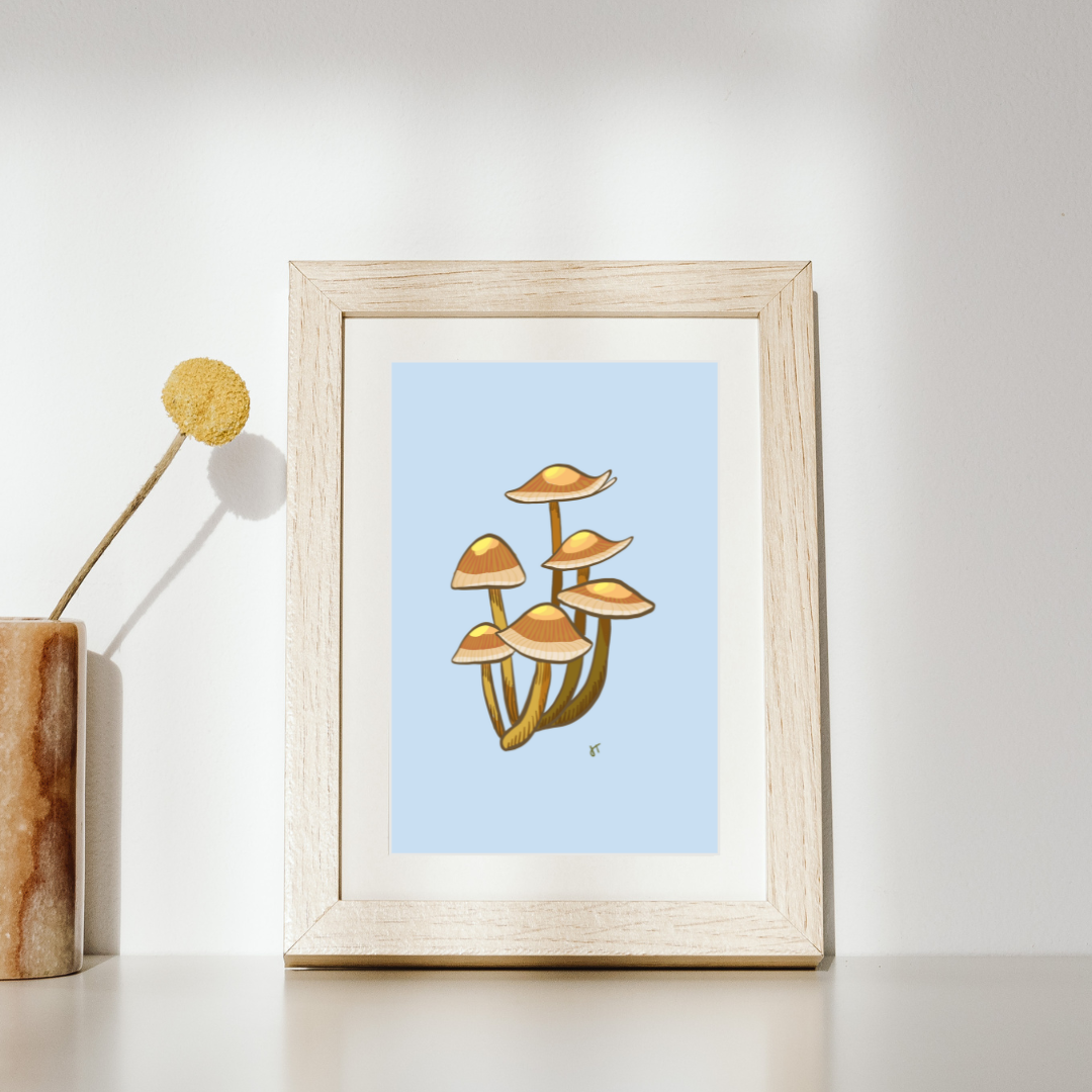 Cluster of Mushrooms Print image 1