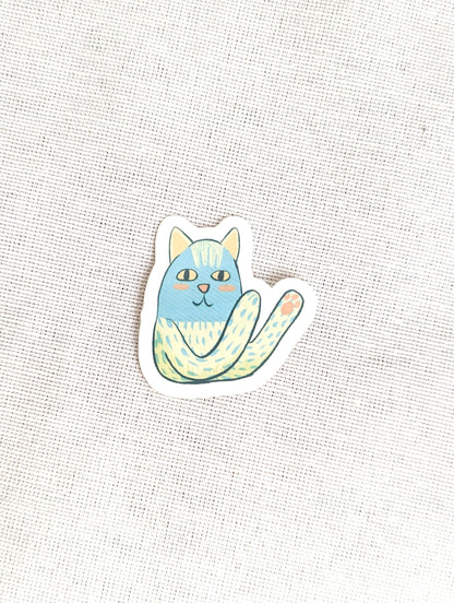 Paws Up Cat Sticker image 0