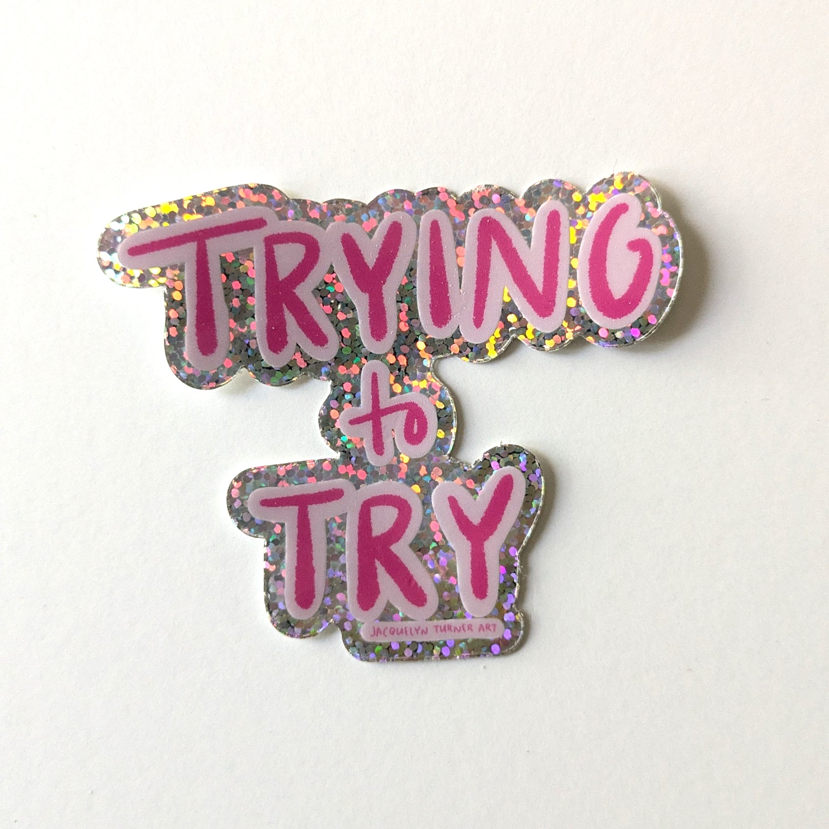 Trying Sticker image 0