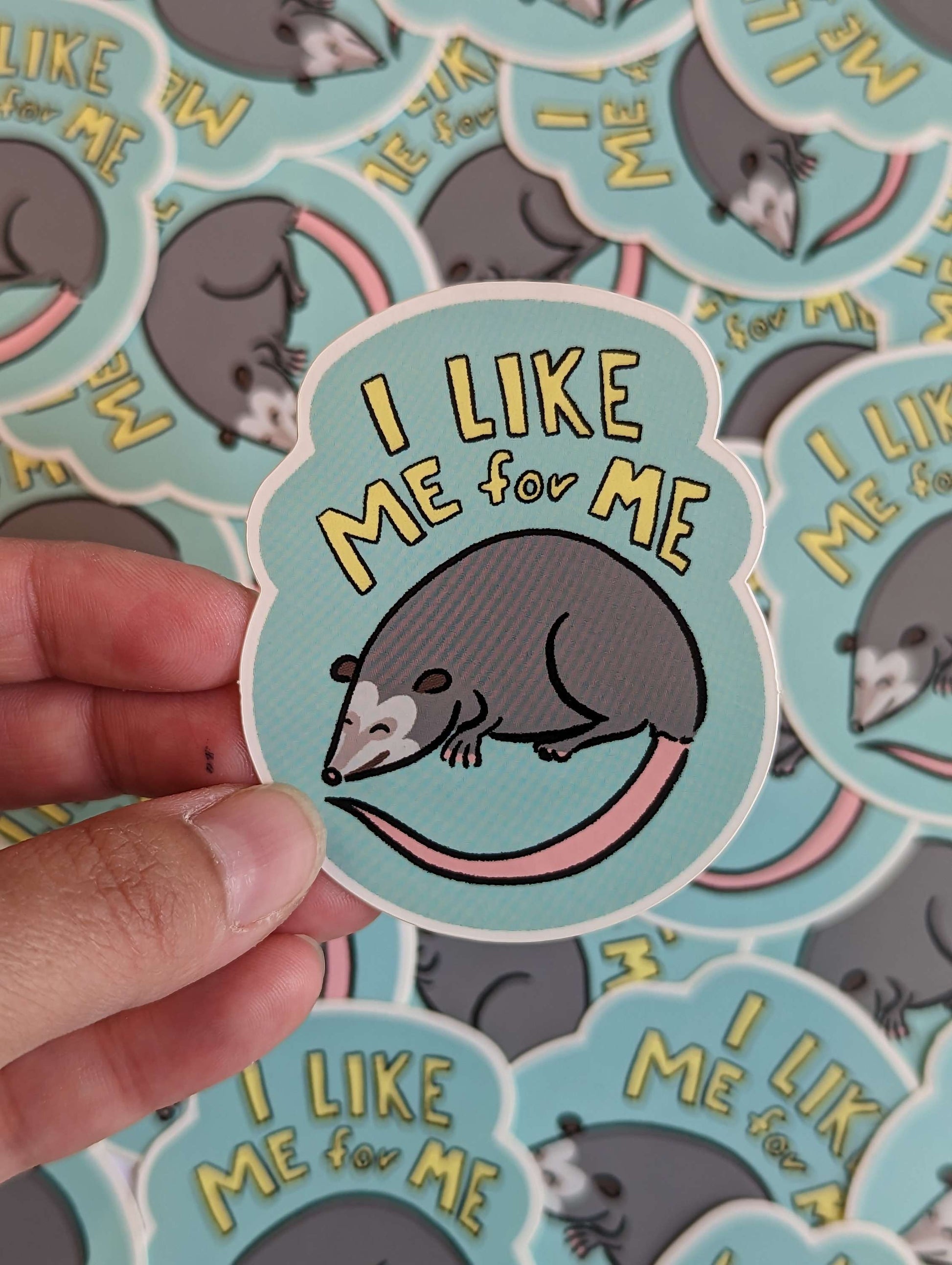I Like Me Possum Sticker image 2